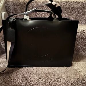 Black Armani exchange bubble bag